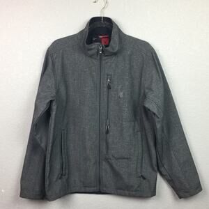SPYDER Men’s Gray Zip Up Medium Weight Jacket Sz M